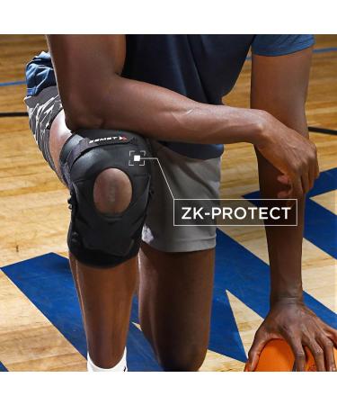 ZAMST ZK-Protect Knee Brace for Sports - Flexible Support for Running Basketball Volleyball Football & Skiing - Black Size M - Buy Online on GoSupps.com