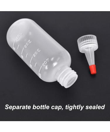 2PC Applicator Bottle Set - 4oz/6oz Transparent Squeeze Bottles for Hair Dye Glue Painting & Crafts - Ideal for Salon Use & Handicrafts (180ml) - Buy Online on GoSupps.com