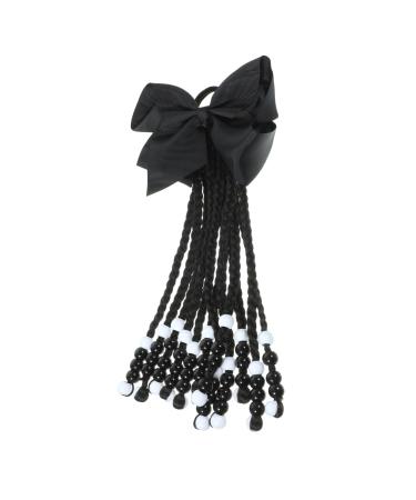 Abaodam Hair Accessories Wigs Bowknot Beaded Ponytail Long Ponytail Extension Braided Ponytail Extension for Women Diy Hair Extensions Braiding Hair To Weave Women's Extend Chemical Fiber As Shown 01 29X16CM