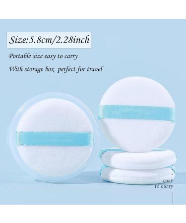 20 Pieces Pure Cotton Powder Puff Soft Face Makeup Powder Puff with Ribbon Girls Makeup Tool for Loose Powder Mineral Powder Body Powder Foundation Concealer Soft & Furry 2.36inch - Buy Online on GoSupps.com