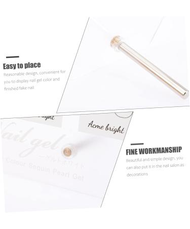 Nail art display stand nail art color display manicure display board Nail Color Display Holder mini sign bracket tool stand Nail Color Card Display Board Acrylic white nail polish 21x17cm White - Buy Online on GoSupps.com