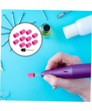 Ipetboom 1 Set Nail Sand Cap Tool Nail Polish Drills Drill Bits Nail Art Polishing Caps Nail Drill Bit Cuticle Drill Bit Nail Grinding Head Nail Sanding Cap Pedicure Polisher Purple Plastic 2.00X1.50X1.50CM Purple - Buy Online on GoSupps.com