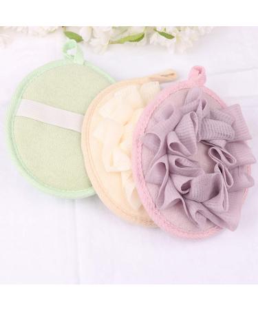 Healifty Bath Scrubber Set - 3pcs Bath Balls & Loofah Bubble Maker for Body Wash | Bathroom Accessories - Buy Online on GoSupps.com