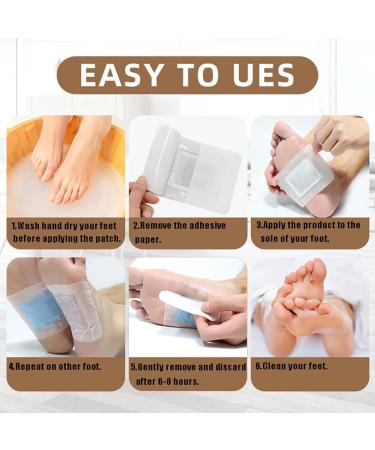 2 in 1 Foot Pads for Better Sleep and Stress Relief - 30 Pads - Enhance Blood Circulation - Foot and Body Care - Buy Online on GoSupps.com