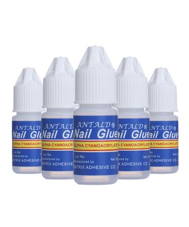5Pcs/Set Nail Glue Fast-dry Adhesive Acrylic French Art False Tips 3D Decoration Glue Nail Rhinestone Makeup Cosmetic Tools - Buy Online on GoSupps.com
