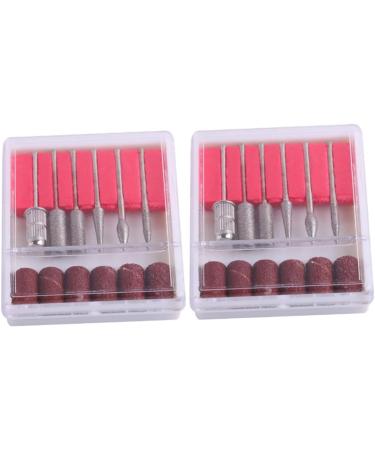 minkissy 2 Sets kit de u as de gel cleaning tools nail tools Manicure Sanding Bands nail dip kits nail bit manicure drill bits nail drill tool nail grinding head Corundum sand sheet gravel 7x6x2cm Assorted Color - Buy Online on GoSupps.com