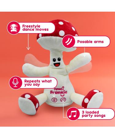 FUNGI Frankie Interactive Plush Toy for Kids | Talking, Dancing, Musical Mushroom Toy | Early Development Activity Gift | Ages 3 - Buy Online on GoSupps.com