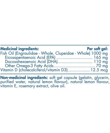 Nordic Naturals Omega-3D Lemon - Supports Cognition Immune Cardiovascular Health and Added Bone Support 60 Count - Buy Online on GoSupps.com