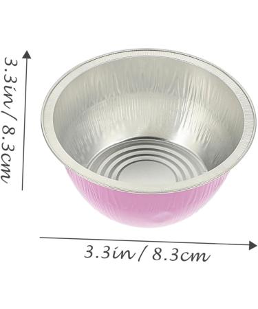Minkissy 40pcs Aluminum Foil Wax Melting Bowls - Hair Removal Accessories Pink 8.3x8.3cm - International Shipping Available - Buy Online on GoSupps.com
