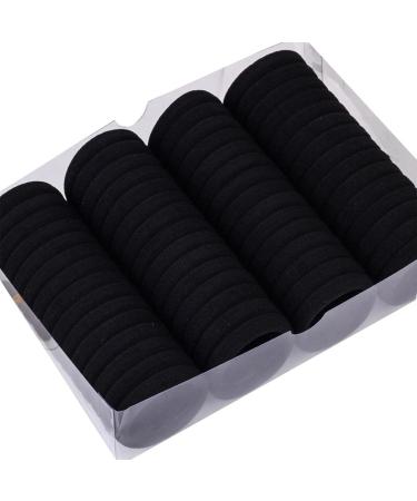 Black Hair Bands - Seamless Hair Tie Ponytail Holders Hair Elastic Bands Ponytail Holders Hair Scrunchies Comfortable For Women Girls - Buy Online on GoSupps.com
