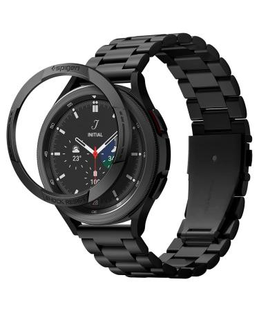 Spigen Chrono Shield Designed for Samsung Galaxy Watch 4 Classic 46mm Bezel Ring Protector (2021) - Black