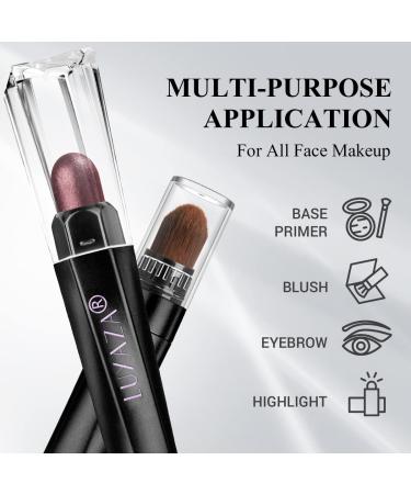 LUXAZA 3Pcs Eyeshadow Stick Set - Creamy Eye Shadow Pencil Crayon - Waterproof & Long Lasting - Pink Brick Red & Tender Carnation Shades - Buy Online on GoSupps.com