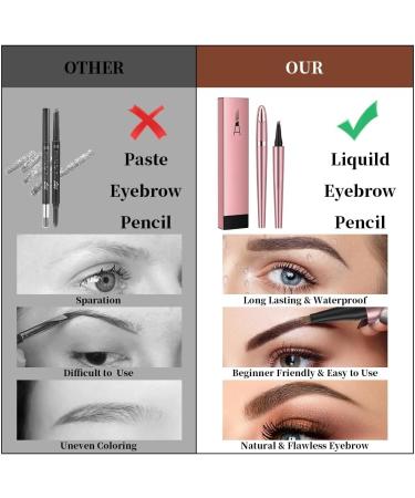 WANJADE 4point eyebrow pencil micro head eyebrow pencil micro 4point eyebrow pencil longlasting waterproof natural eyebrow makeup Cgray - Buy Online on GoSupps.com
