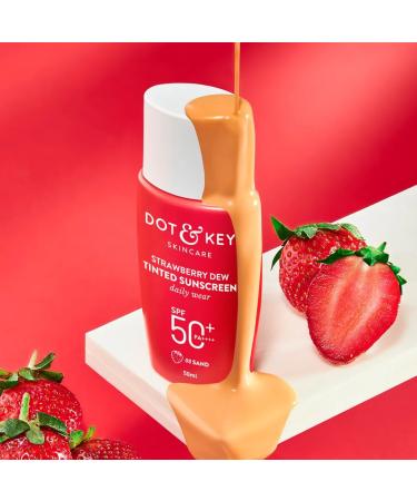 Dott & Keyy Strawberry Dew Tinted Sunscreen SPF 50+ PA++++ 05 Beige 1.7 Fl.oz. - Buy Online on GoSupps.com