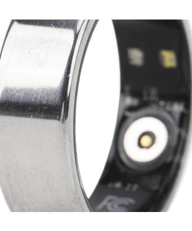Fitness Ring Smart Health Ring Comfortable Wearing Body Temperature Monitoring Oxidation Resistance Daytime Step Counting Silver Color for Sports or Fitness (17) Size 21 Applicable Finger Circumference: Approx. Size 21 Applicable Finger Circumference: App - Buy Online on GoSupps.com