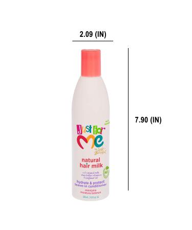 Just For Me Natural Hair Milk Leave-In Conditioner | Hydrate & Protect | Coconut Milk Shea Butter Vitamin E Sunflower Oil | 10 oz - Buy Online on GoSupps.com