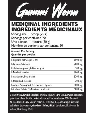Red Demon Wrath Pre-workout - Intense Pumps Endless Energy Great Focus - 20 servings Gummi Worm - Buy Online on GoSupps.com