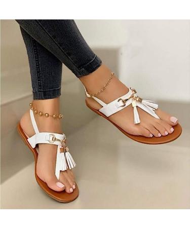 Shop Stylish Summer Sandals for Women - Bohemia Tassel Flip-Flops Comfortable T-Strap House Shoes & Lightweight Beach Footwear - Free International Shipping - Buy Online on GoSupps.com
