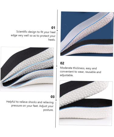 6 Pairs Heel Cushion Pads for Height Increase - Comfortable Insole Protector & Support Socks - Buy Online on GoSupps.com