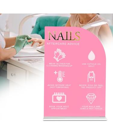 Perfeclan Nail Tip Display Board Nail Display Stand Remind Display Sign Display Rack Supplies Manicure Showing Board for Nail Art Tool - Buy Online on GoSupps.com