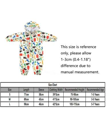 Kids Waterproof Hooded Rain Suit | Yellow All-in-One Raincoat | Boys Girls Outdoor Coverall | 5-7 Years - Buy Online on GoSupps.com