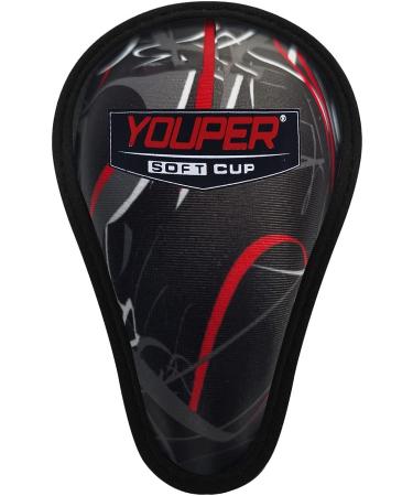 Youper Boys Youth Padded Sliding Shorts with Athletic Cup for Baseball, Football, Lacrosse - White/Red (Small) - Buy Online on GoSupps.com