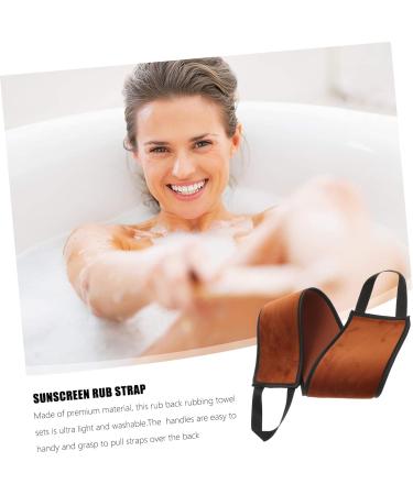Beavorty Rubbing Strap Shower Loufah Sponge Bath Scrubber Microfiber Towel Self Tanning Back Applicator Body Lotion Spreader Sunless Tanning Glove Rubbing Strip Long Shower Towel 81X11cm - Buy Online on GoSupps.com