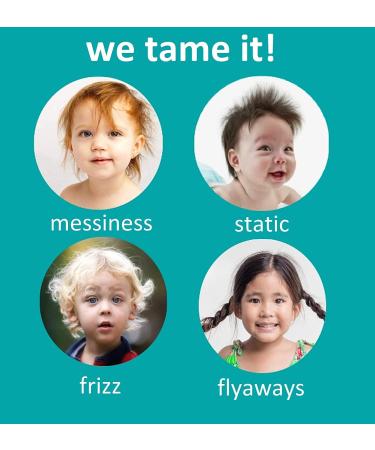T is for Tame - Hair Taming Spray & Detangler Cream for Frizz, Flyaways & Static - 100% Natural Coconut Oil & Jojoba Leave-in - Safe for Babies & Kids - Non-Sticky Formula - Buy Online on GoSupps.com