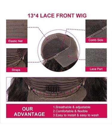 Short Brazilian Real Hair Lace Front Wig - Wavy 10 Inch Black Wig for Women - 150% Density - Buy Online on GoSupps.com