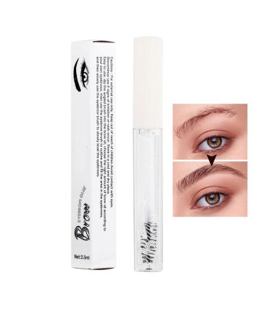 Clear eyebrow gel Waterproof eyebrow gel for longlasting hold smudgeresistant and transparent eyebrow shaping glue eyebrow styling gel ideal for natural look makeup routine