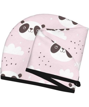 Shop Cute Panda Hair Towel Wrap - Quick Drying Turban for Effortless Hair Care - Buy Online on GoSupps.com