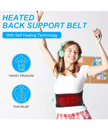 ACWOO Heated Back Support Belt - Magnetic Therapy Lumbar Support for Men & Women - Ideal for Back Pain Relief - Buy Online on GoSupps.com