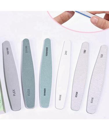 Fubdnefvo 6Piece Nail File Manicure Tool Set Washing Sand Polishing Sponge Manicure Professional Nail Trimming Tools - Buy Online on GoSupps.com