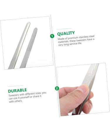 Minkissy 4-Part Set Tweezers for Eyelashes & Gardening - Stainless Steel Non-Slip Tools for Precision Planting & Splinter Removal - Buy Online on GoSupps.com