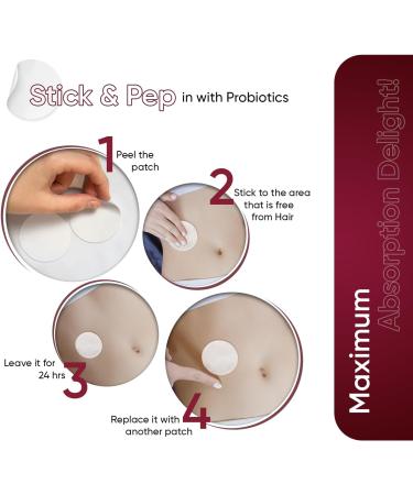 BioCulture Probiotic & Prebiotic Patches - 30 Vegan Patches | Slow-Release & High Absorption | Gut-Friendly Lactobacillus Acidophilus | Convenient Probiotic for Adults - Buy Online on GoSupps.com