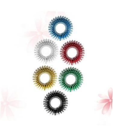 Gatuida 18 Mini Spiked Finger Rings - Quiet Acupressure Toys for Kids | Ideal for Elementary School & Stress Relief - Buy Online on GoSupps.com