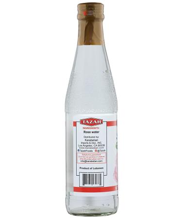 Tazah Lebanese Rose Water 10 Fl Oz - Perfect for Cooking & Baking - Buy Online on GoSupps.com