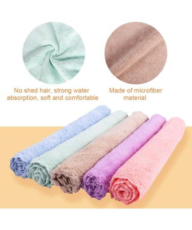 Denpetec 24Pcs Microfiber Face Towel Set with Women's Coral Fleece Headband - Highly Absorbent and Easy to Carry Wash Cloths - Buy Online on GoSupps.com