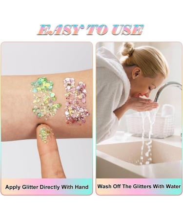  Cadimus Cadimus Glitter Gel 12 colors for face body and hair for Christmas Halloween and Carnival - Buy Online on GoSupps.com