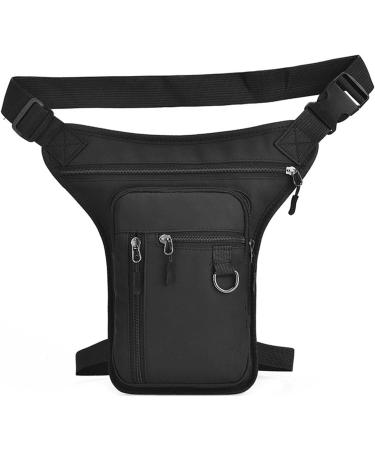 Buy Multi-Purpose Black Leg Bag Pocket for Men & Women | Drop Leg Belt Pockets for Outdoor & Motorcycle Trips - Buy Online on GoSupps.com