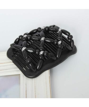 JUSTFOX Trend African Hairclip - Stylish Wooden Butterfly Hair Comb with Floral Design | International Shipping Available - Buy Online on GoSupps.com