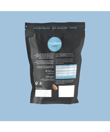 MagNuss Almonds 200g | Roasted & Salted Vegan Gluten-Free | International Shipping Available - Buy Online on GoSupps.com