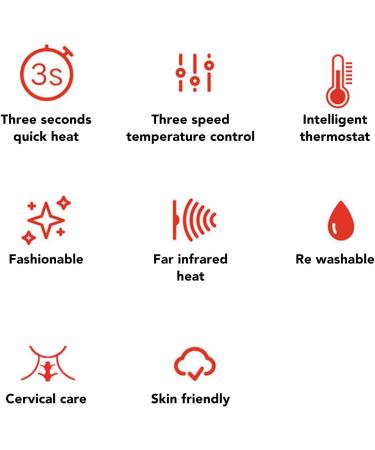 AMONIDA Neck Heating Pad - USB Heated Scarf Skin-Friendly & Breathable for Outdoor Sports - Gray - Buy Online on GoSupps.com