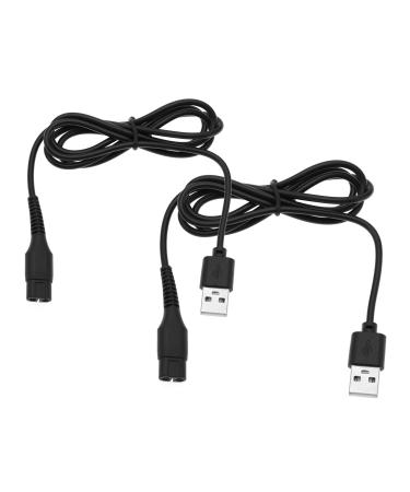 EMSea 2Pcs 5V 1A USB Shaver Charging Cable Replacement Compatible with Manscaped Shavers USB Charging Plug Cable Accessories Black - Buy Online on GoSupps.com