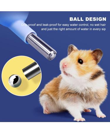 Bncxdc Hamster Water Bottle Rabbit Water Bottles 2PCS 250ML/8.45OZ Free Standing Small Animal Water Bottle No Drip Plastic Hanging Water Bottle Automatic Water Bottle Dispenser (Blue Gray) - Buy Online on GoSupps.com