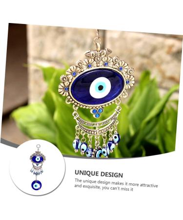 ABOOFAN 3pcs Blue Pendant Keychain Accessories Blue Eye Amulet Ornament Hanging Pendant Charm Devil Eye Rear - Buy Online on GoSupps.com
