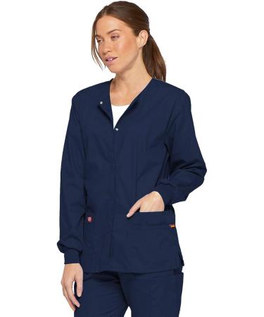 Dickies EDS Signature Women's Scrubs Jacket - Snap Front - Small - Navy - Buy Online on GoSupps.com