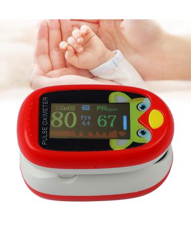 Finger Pulse Oximeter SPO2 Monitor for Kids - Portable Oxygen Sensor with 6 Modes and Auto Shutdown (Red) - Buy Online on GoSupps.com