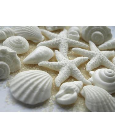 24x Edible Pearl White Seashells Beach Wedding Cupcake Cake Toppers Mermaid Party - Buy Online on GoSupps.com