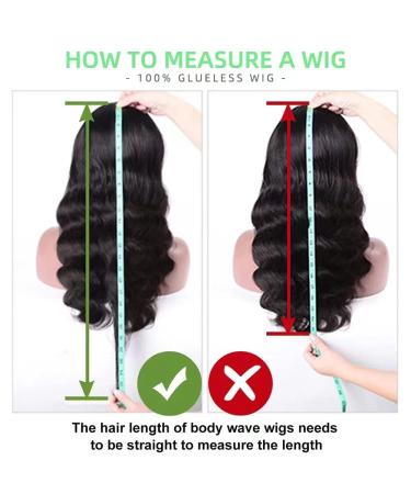 Wear and Go Body Wave Lace Front Wig - 22 Inch Human Hair Closure Wig for Women - Pre Plucked with Baby Hair - Glueless for Beginners - Buy Online on GoSupps.com